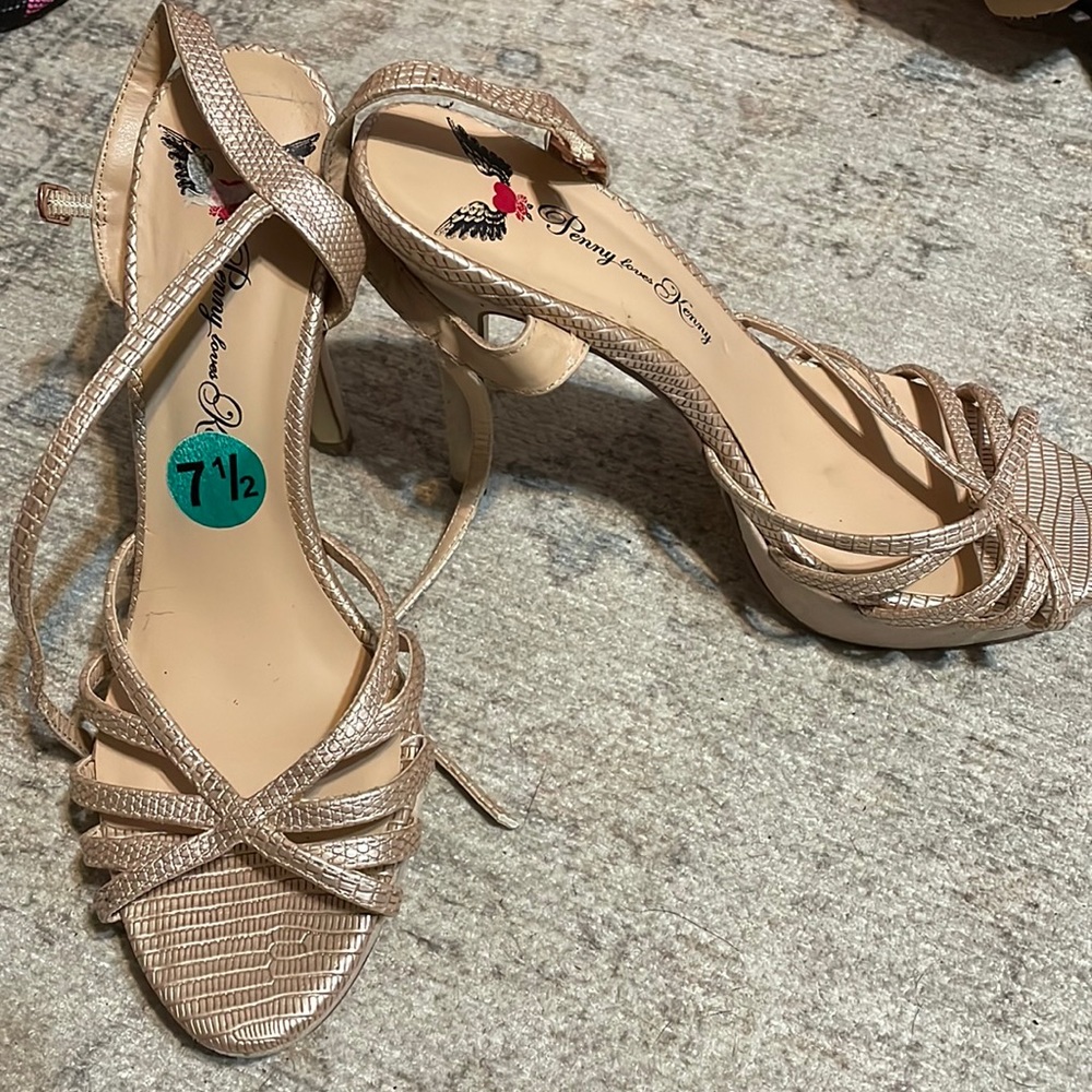Light gold heels